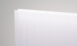 kanalinis polikarbonatas baltas